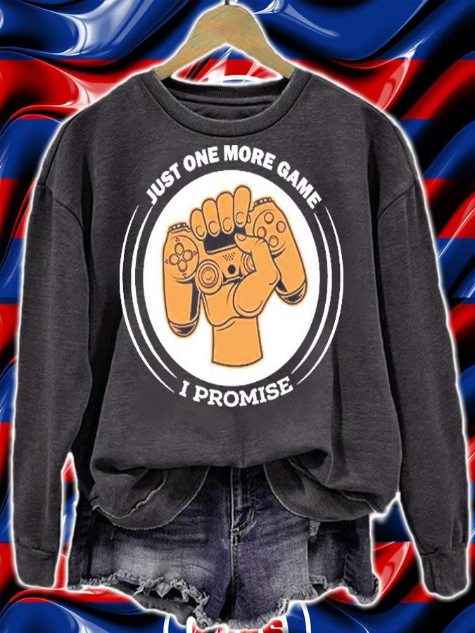 Just One More Game I Promise Gaming Gamer Video Game T-Shirt t-shirt