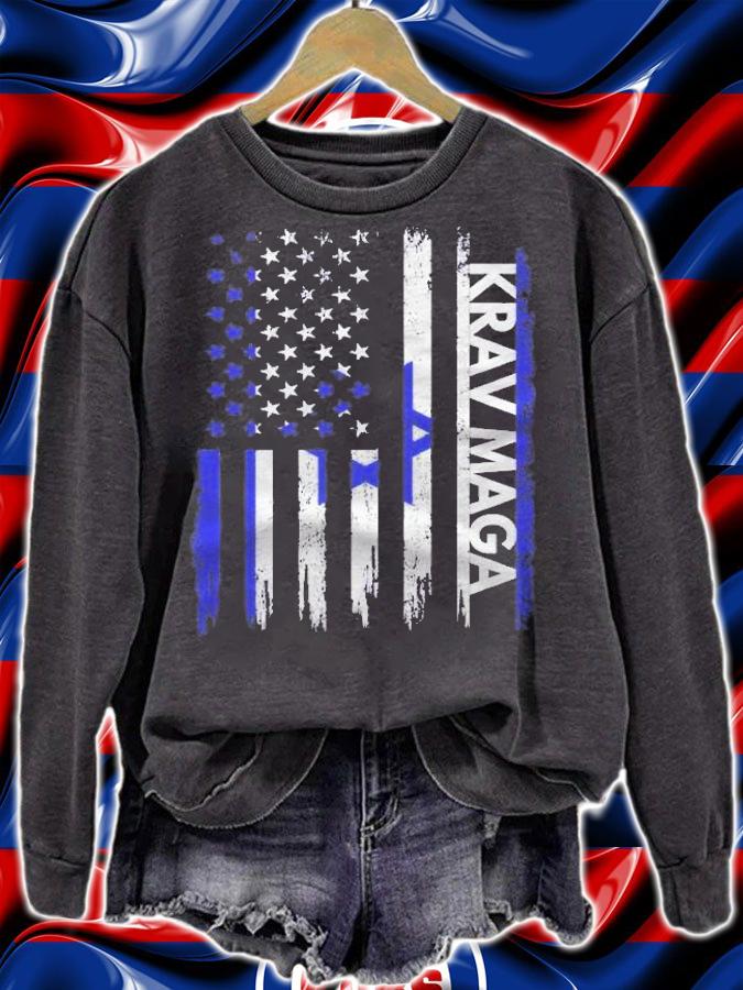 Krav Maga Shirt Martial Arts Gifts Training Israeli Flag Premium Shirt t-shirt sweatshirt