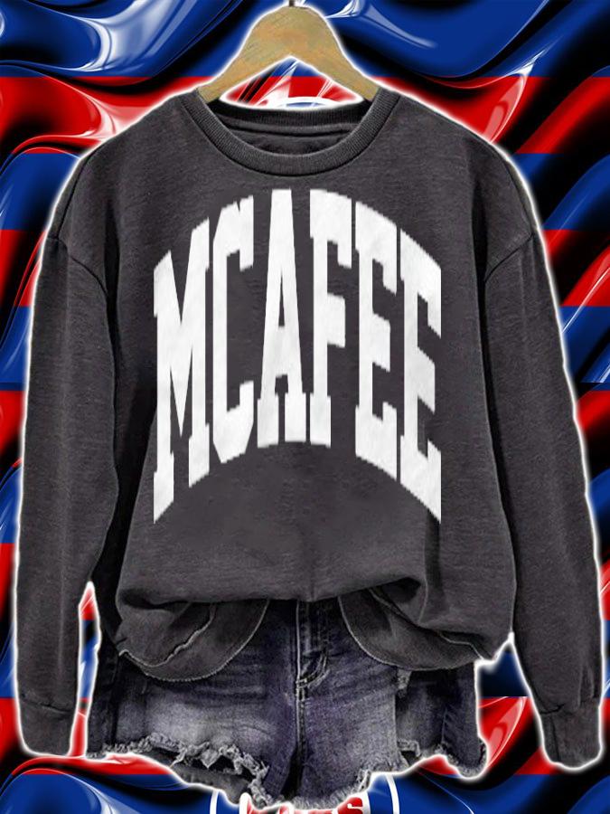 Mcafee Name Family Vintage Retro Sports Arch t-shirt sweatshirt