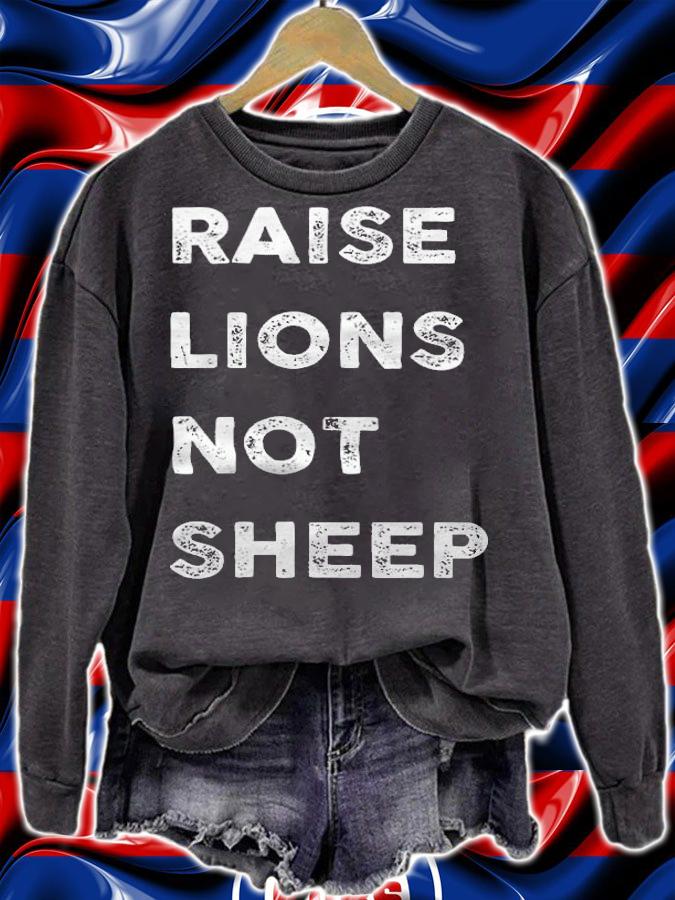 Raise Lions Not Sheep, #FJB Front And Back Design 2021 T-Shirt t-shirt sweatshirt