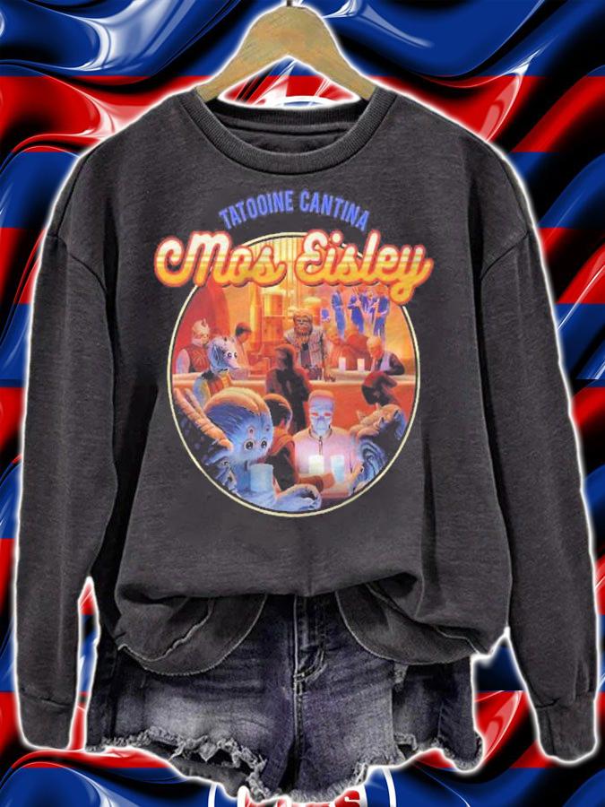 Star Wars Mos Eisley Tatooine Cantina Circle Portrait Pullover Shirt t-shirt