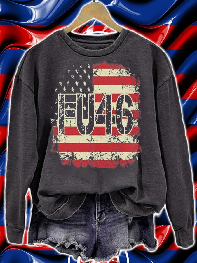 FU 46 F Joe, Lets Go Brandon Vintage USA Flag T-Shirt t-shirt sweatshirt