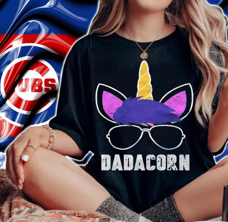 Mens Dadacorn Unicorn Dad Fathers Day Unicorn Daddy Shirt t-shirt woman shirt