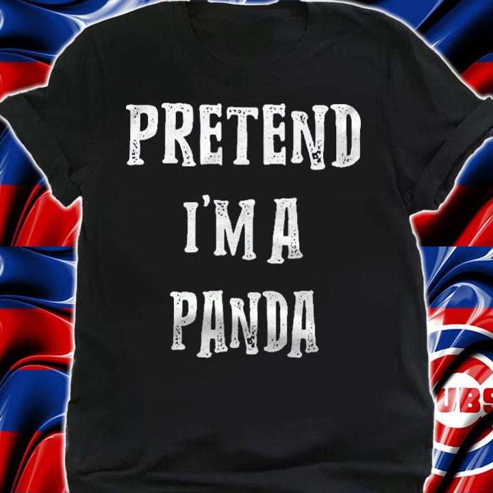 Pretend Im A Panda Halloween Costume Couples Matching Shirt t-shirt shirt