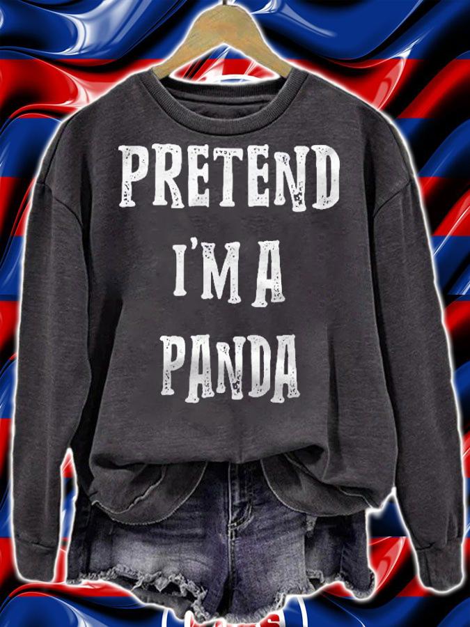 Pretend Im A Panda Halloween Costume Couples Matching Shirt t-shirt sweatshirt