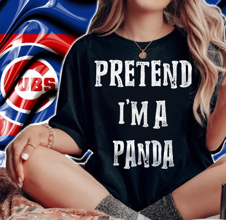 Pretend Im A Panda Halloween Costume Couples Matching Shirt t-shirt woman shirt