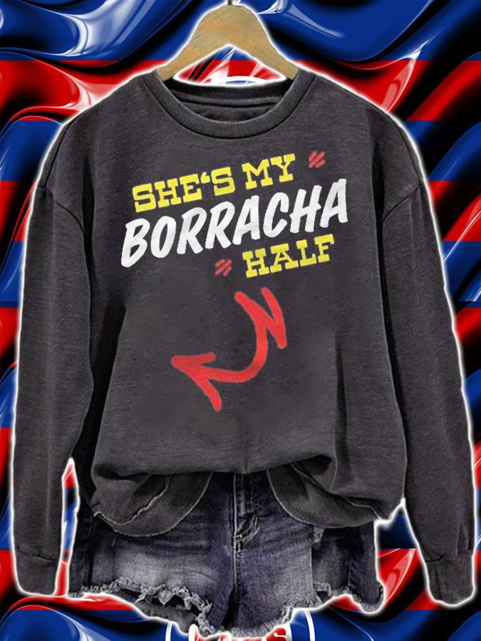 Shes My Borracha Half Drunk Mexican Wife Shirt t-shirt