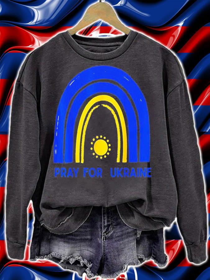 Ukraine Peace Prayer Pro Love Stand Strong Rainbow Love Ukraine T-Shirt t-shirt sweatshirt