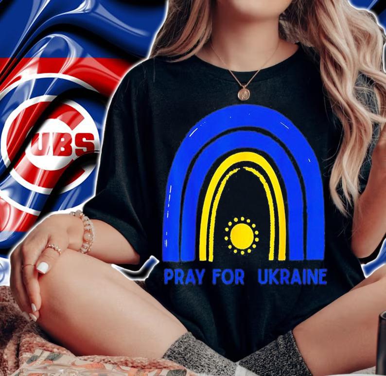 Ukraine Peace Prayer Pro Love Stand Strong Rainbow Love Ukraine T-Shirt t-shirt woman shirt