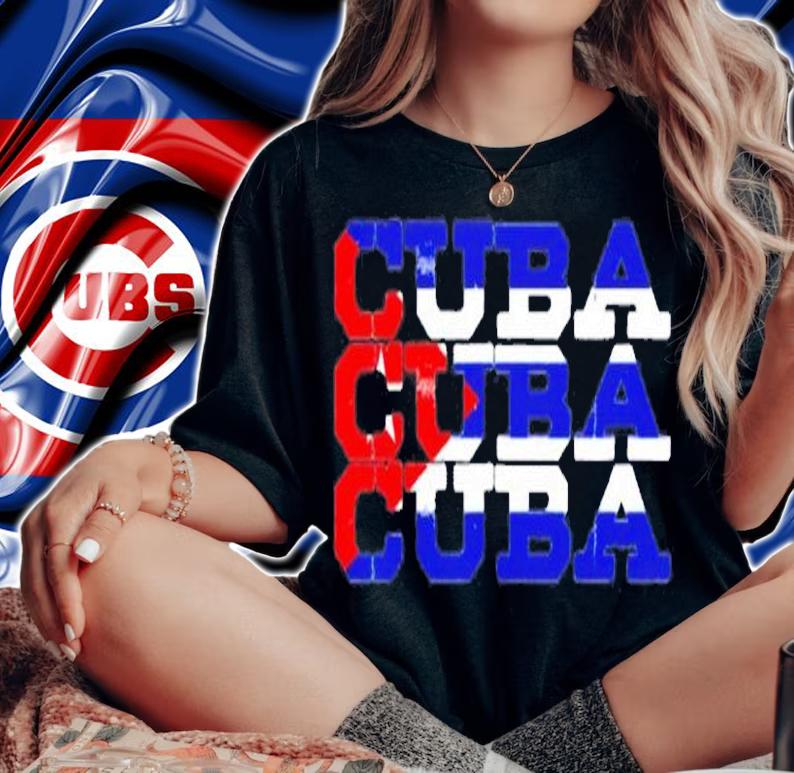 Cuba Cuban Flag Country Gift T-Shirt t-shirt