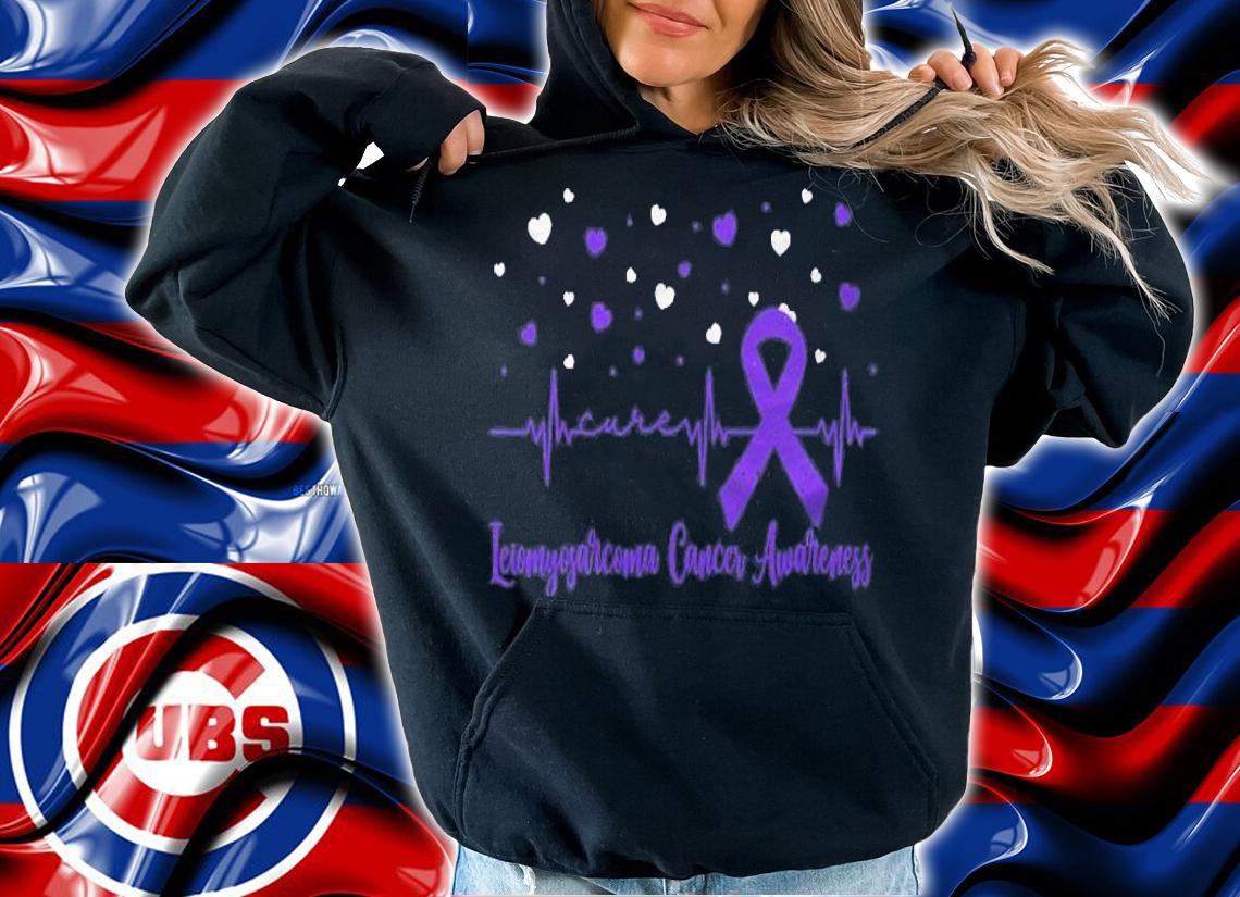 Heartbeat Leiomyosarcoma Cancer Awareness Gifts Shirt t-shirt