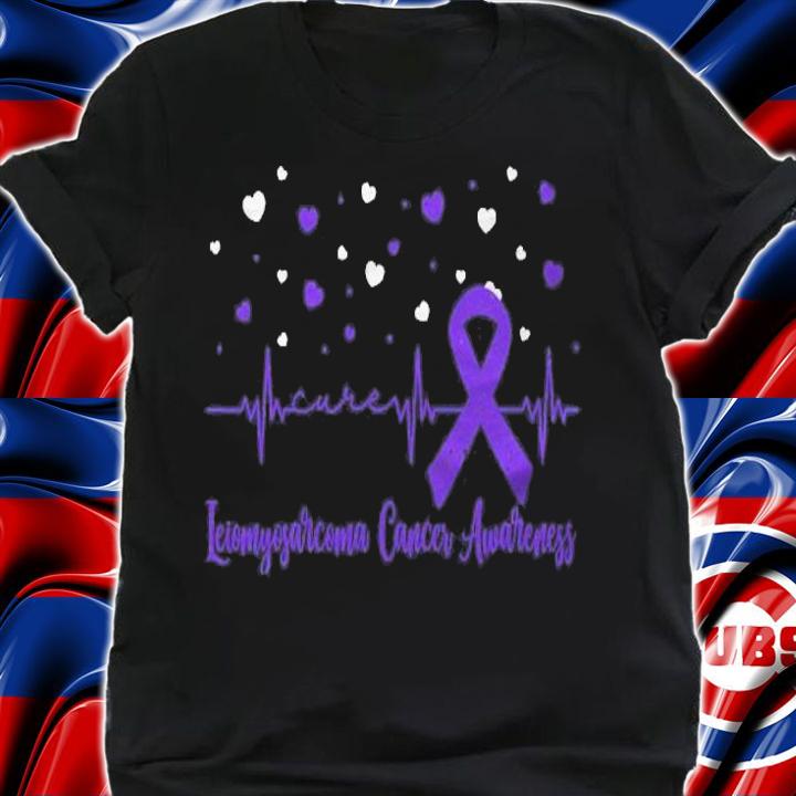 Heartbeat Leiomyosarcoma Cancer Awareness Gifts Shirt t-shirt