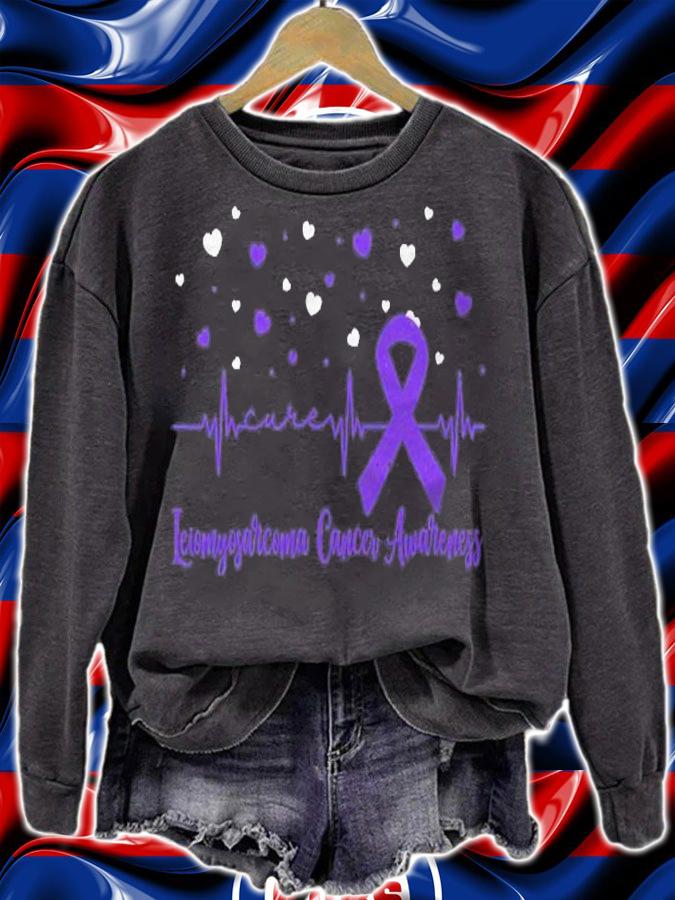 Heartbeat Leiomyosarcoma Cancer Awareness Gifts Shirt t-shirt