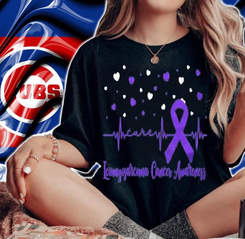 Heartbeat Leiomyosarcoma Cancer Awareness Gifts Shirt t-shirt