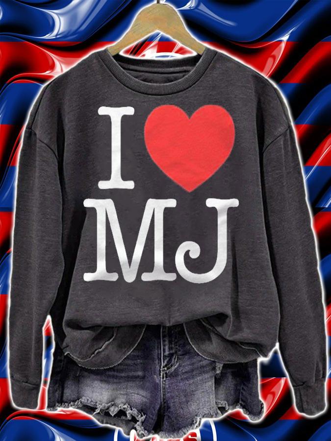 I Love (Heart) Mj Michael Jackson Shirt t-shirt sweatshirt
