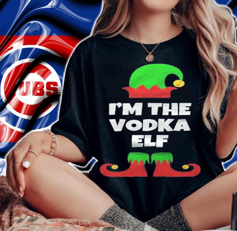 Im The Vodka Elf Funny Family Christmas Gift Drinking Shirt t-shirt woman shirt