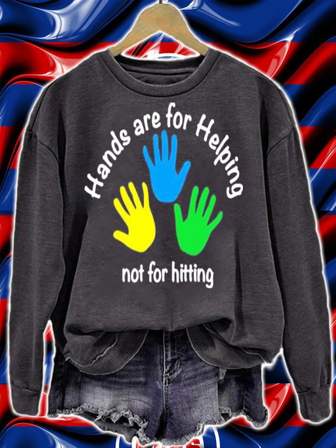 Zonta Club Hands Are For Helping Not Hitting Shirt t-shirt