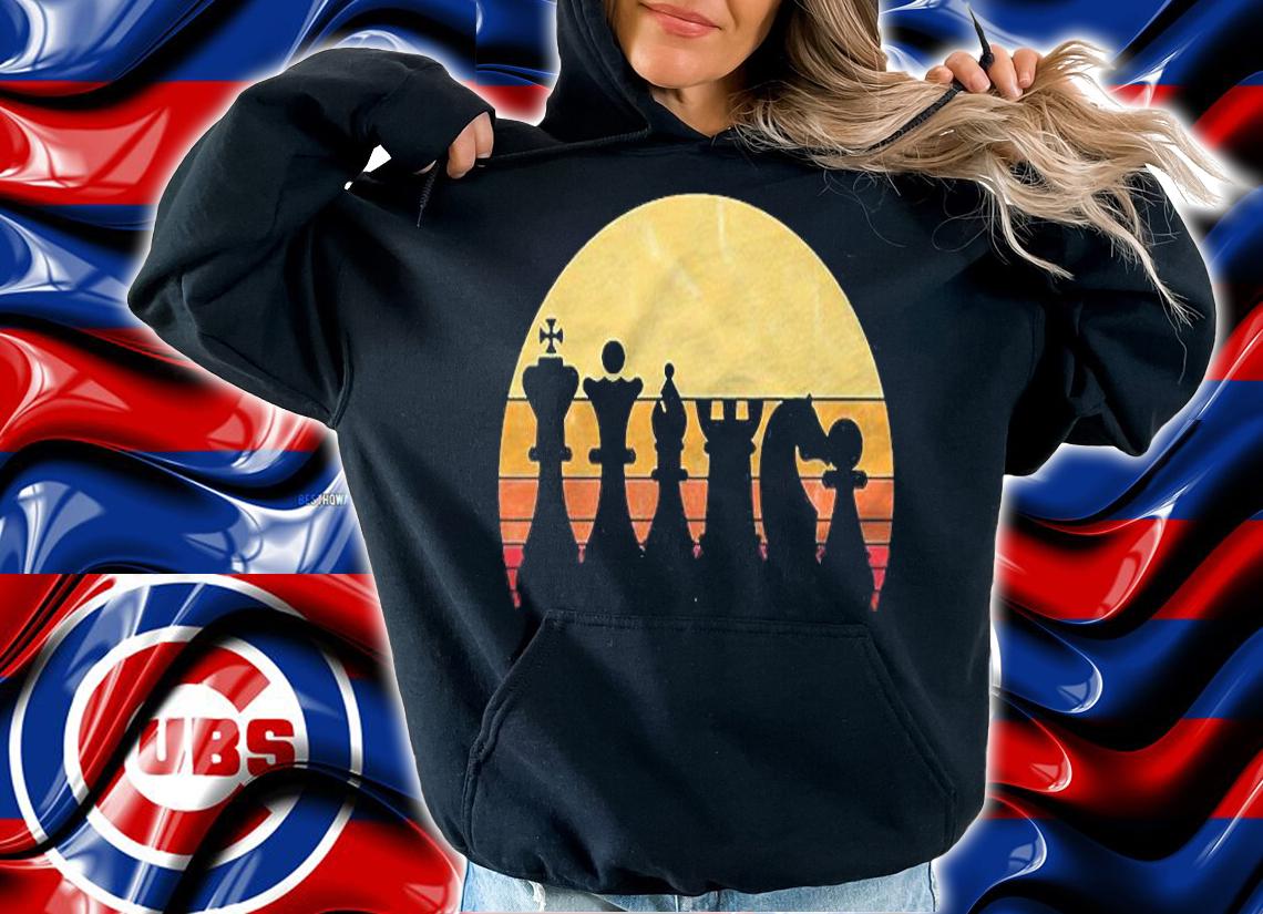 Chess Pieces Retro Vintage Chess Club Player Pullover Shirt hoodie