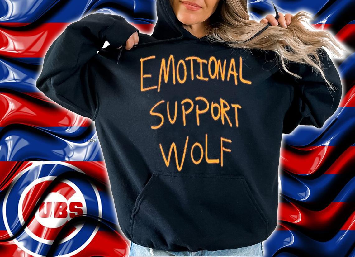 Emotional Support Wolf T-Shirt hoodie