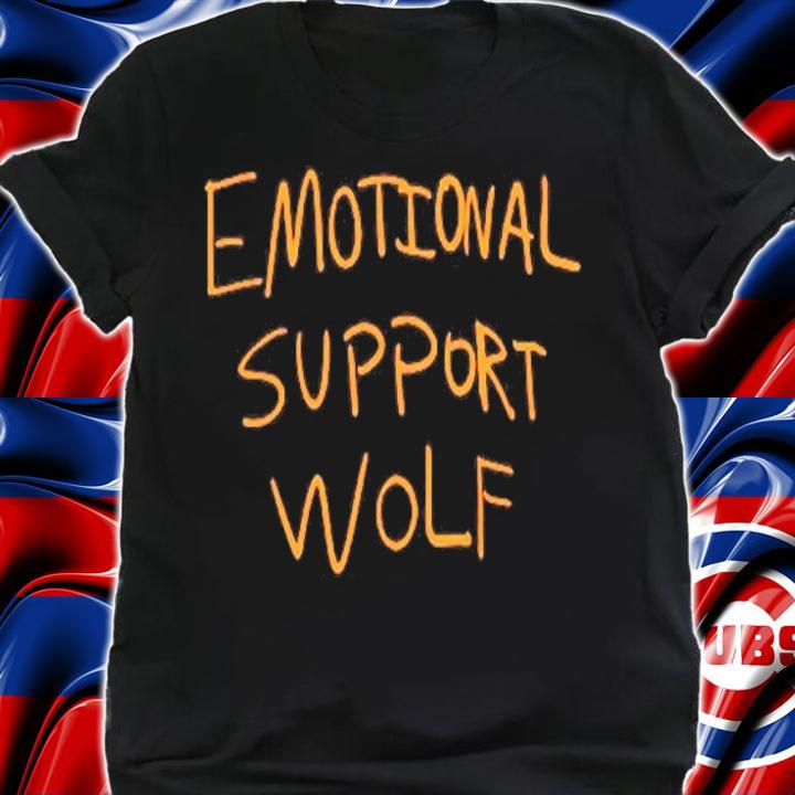 Emotional Support Wolf T-Shirt shirt