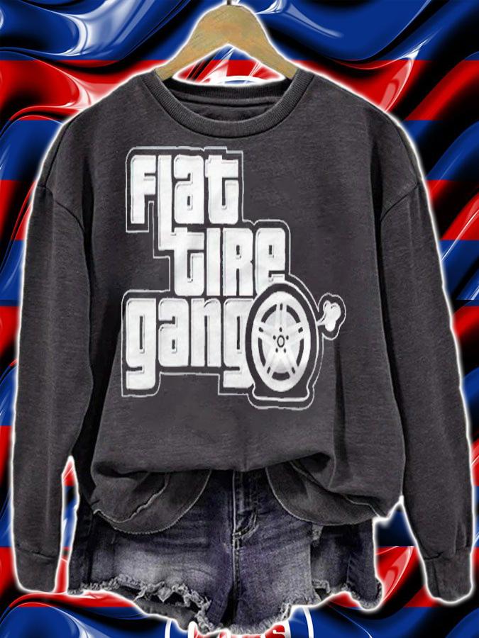 Flat tire gang T-shirt