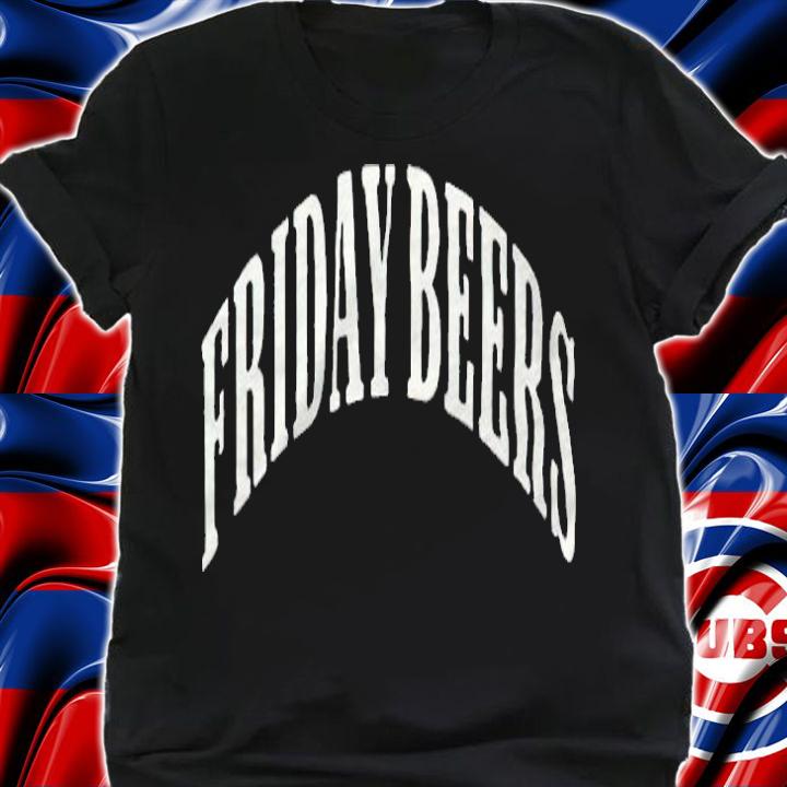 Friday Beers text logo T-shirt