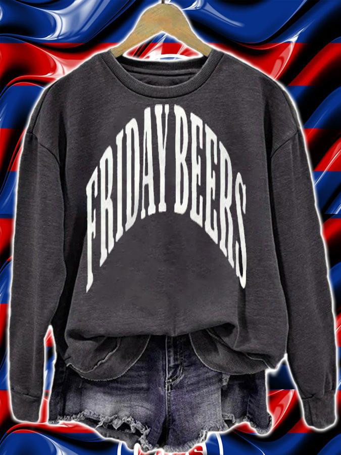 Friday Beers text logo T-shirt