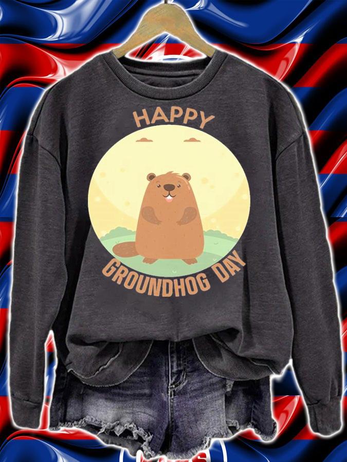 Happy Groundhog day Essential 2 2 2022 T-Shirt sweatshirt