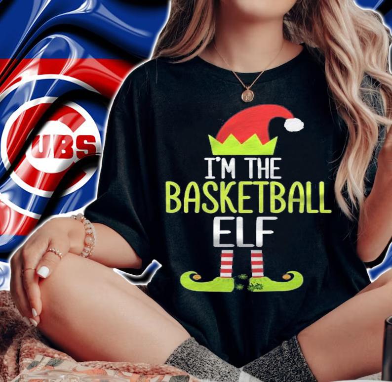 Im The Basketball Elf Shirt Christmas Family Elf Costume T-shirt woman shirt