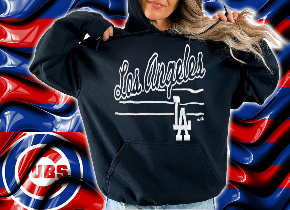 Los Angeles Dodgers LA logo T-shirt hoodie