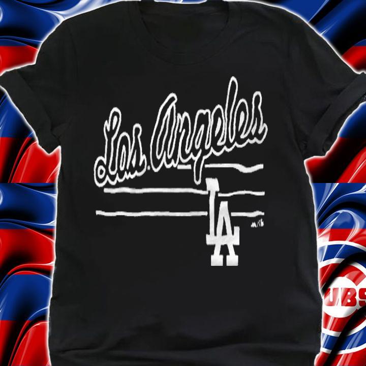 Los Angeles Dodgers LA logo T-shirt shirt