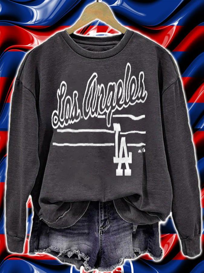Los Angeles Dodgers LA logo T-shirt sweatshirt