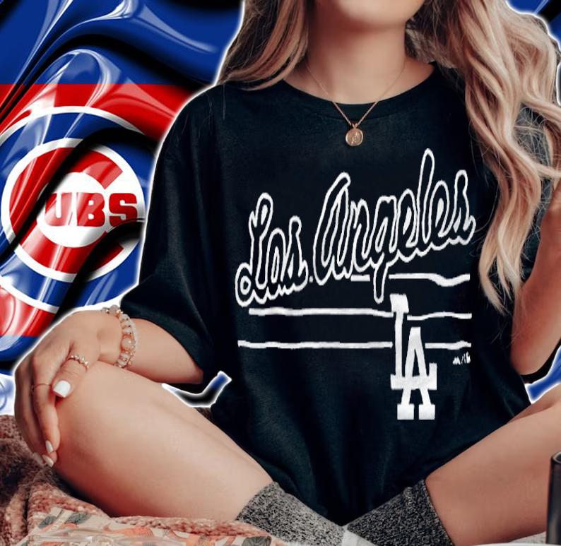 Los Angeles Dodgers LA logo T-shirt woman shirt