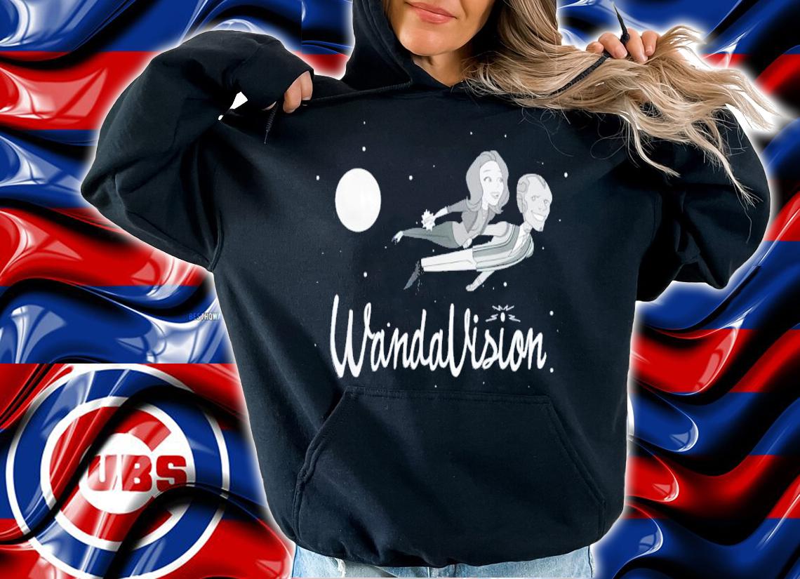 Marvel Wandavision Wanda And Vision 60s Moonlight Flight Shirt