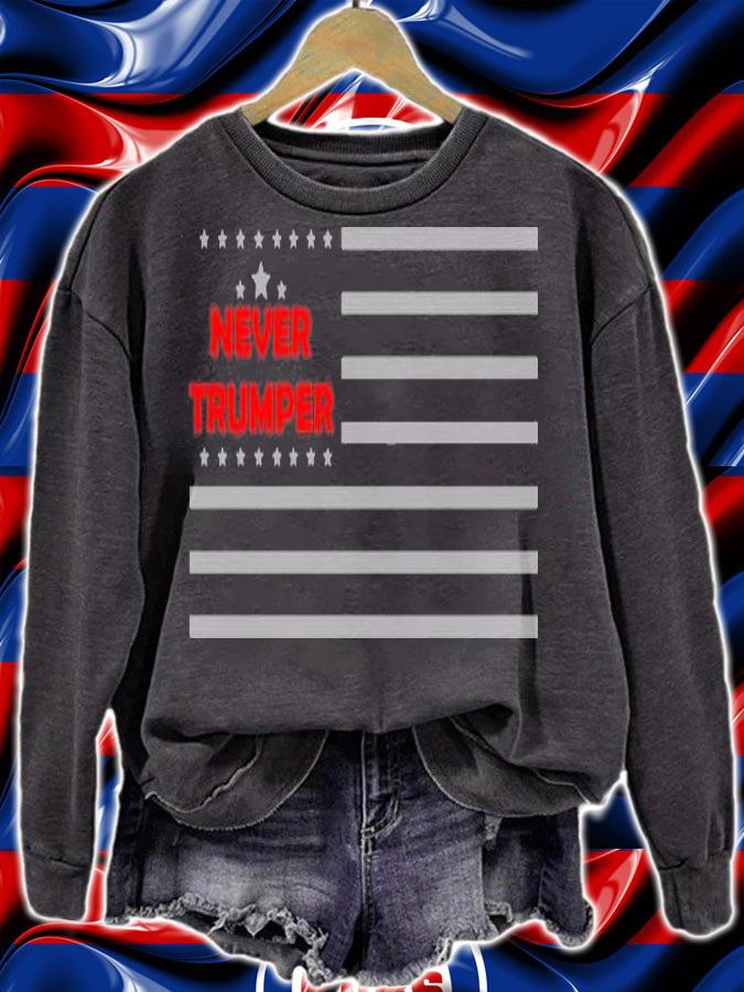 Never Trumper US Flag T-Shirt