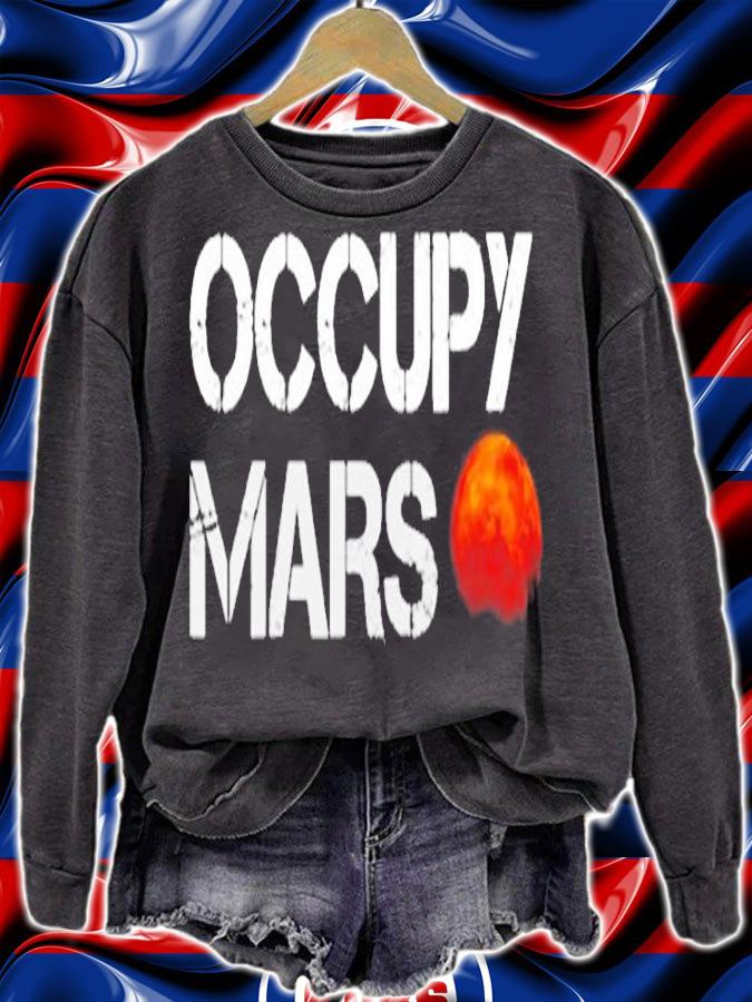 Occupy Mars Planet T-Shirt sweatshirt