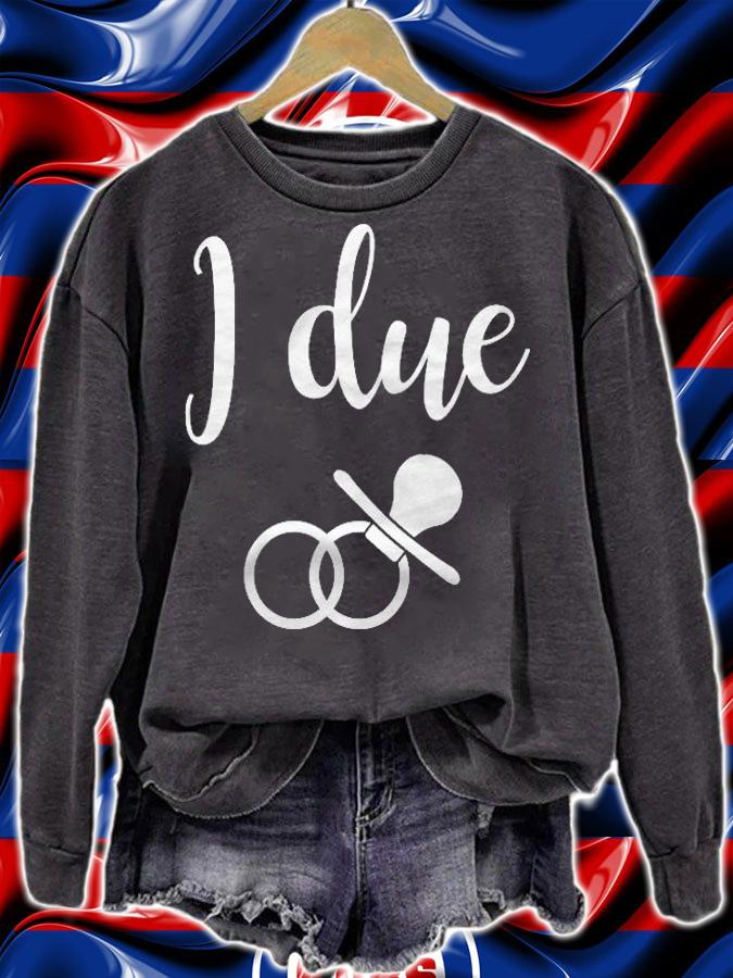 Womens Pregnant Wedding Engaged Bride To Be With Baby Bump T-shirt sweatshirt