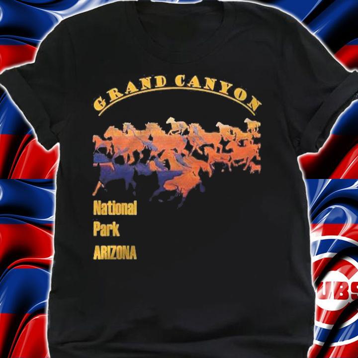 Grand Canyon National Park South Rim With Horse Cut-Out Shirt shirt