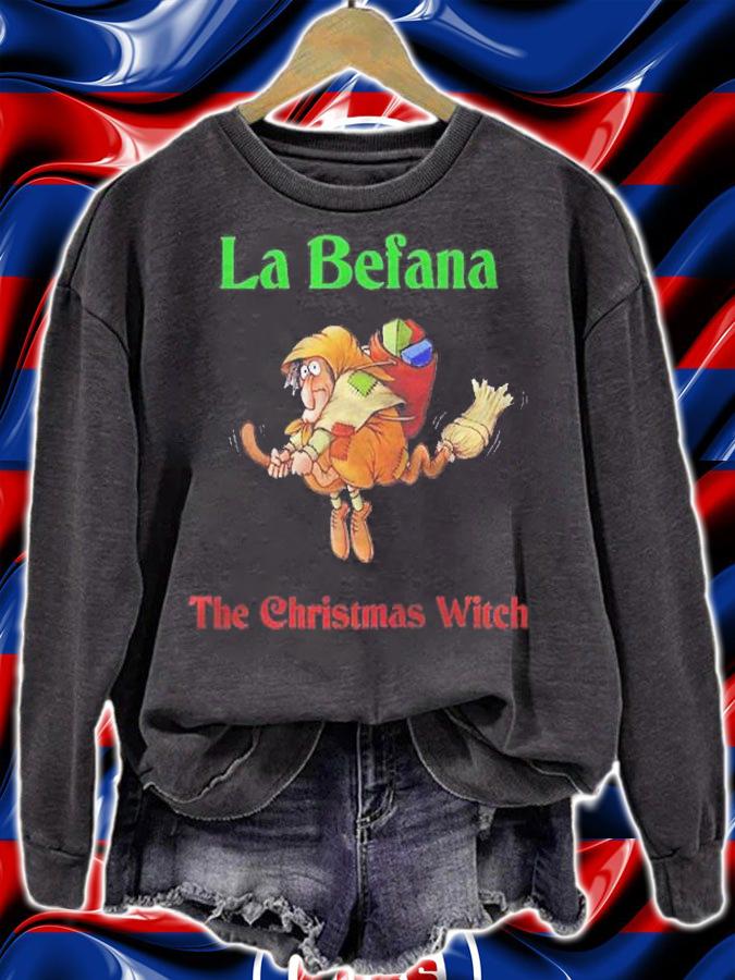La Befana The Italian Christmas Witch Raglan Baseball Shirt