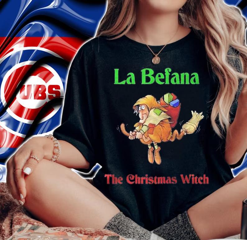 La Befana The Italian Christmas Witch Raglan Baseball Shirt