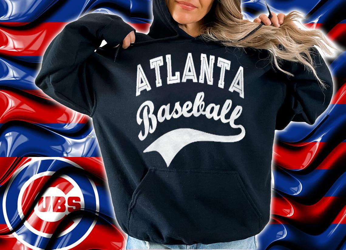 Womens Classic Atlanta Georgia Baseball Fan Retro Vintage T-shirt hoodie