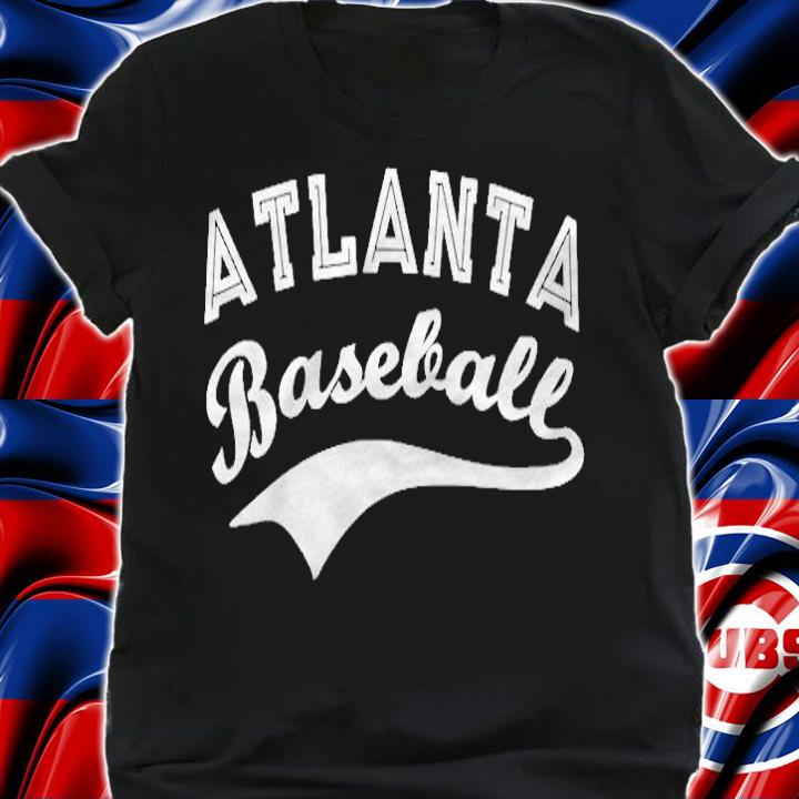Womens Classic Atlanta Georgia Baseball Fan Retro Vintage T-shirt shirt
