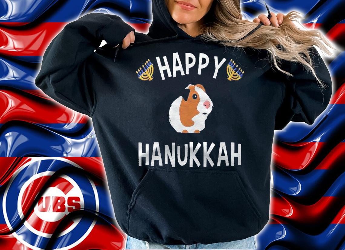 Happy Hanukkah  Cute Guinea Pig Hanukkah Shirt hoodie