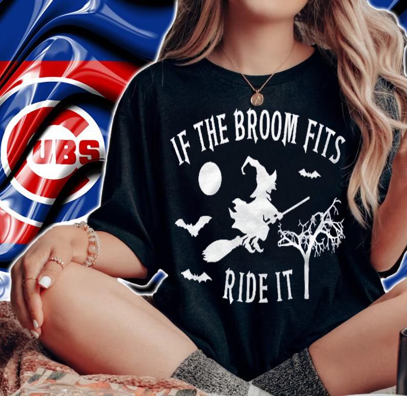 If The Broom Fits Ride It Halloween Witches Costumes Women Shirt woman shirt