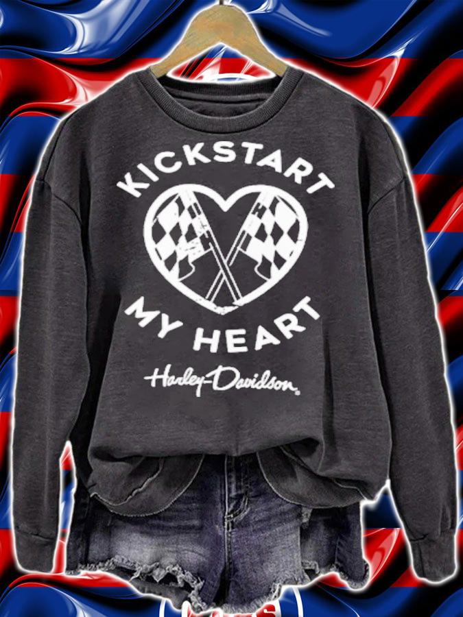 Kickstart My Heart Harley Davidson Shirt sweatshirt