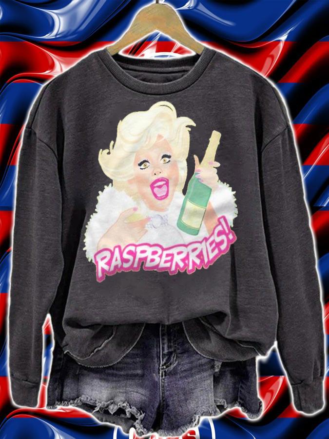 Champagne fun Raspberries T-shirt sweatshirt
