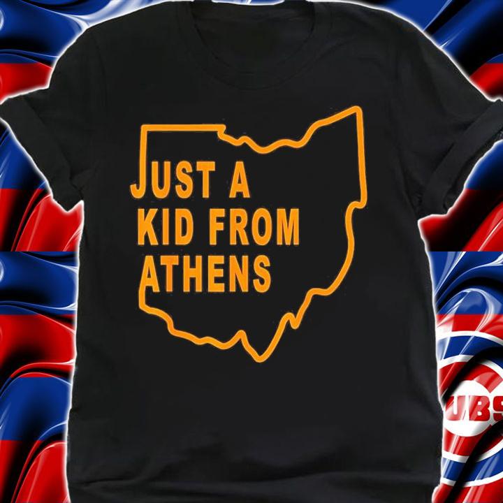 Just A Kid From Athens Ohio Cincinnati Joe Brr T-Shirt shirt