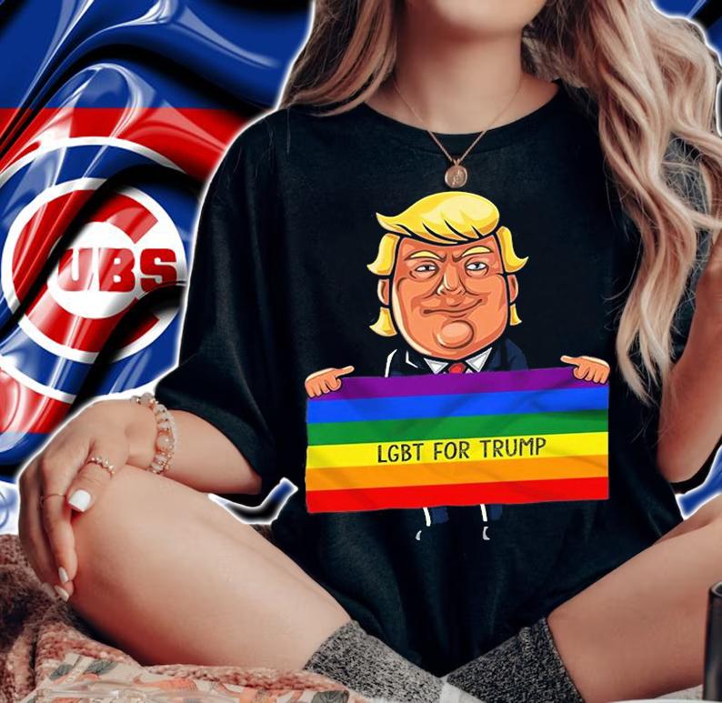 Lgbt For Trump Funny LGBT Flag T-Shirt woman shirt