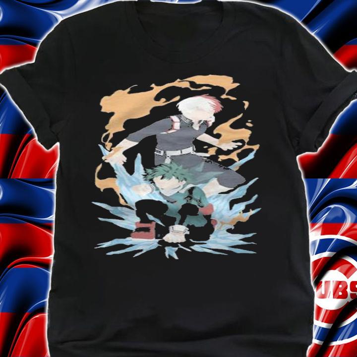 My Hero Academia minimalist Todoroki Shouto and Midoriya Izuku T-shirt shirt