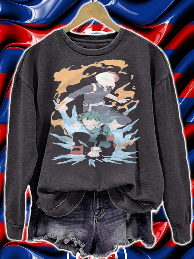 My Hero Academia minimalist Todoroki Shouto and Midoriya Izuku T-shirt sweatshirt
